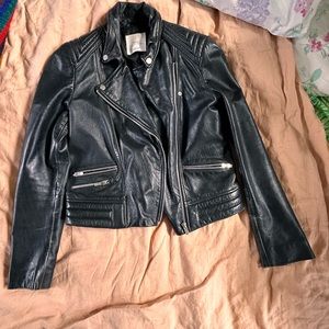 Mango leather jacket